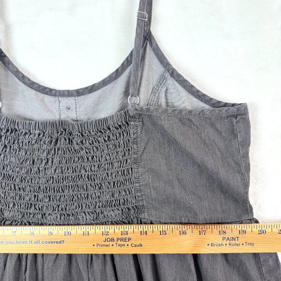 Forever 21 Plus Baby Doll Grunge Skater Pockets Smocked Mini Dress Womens 2X NEW - Picture 5 of 6